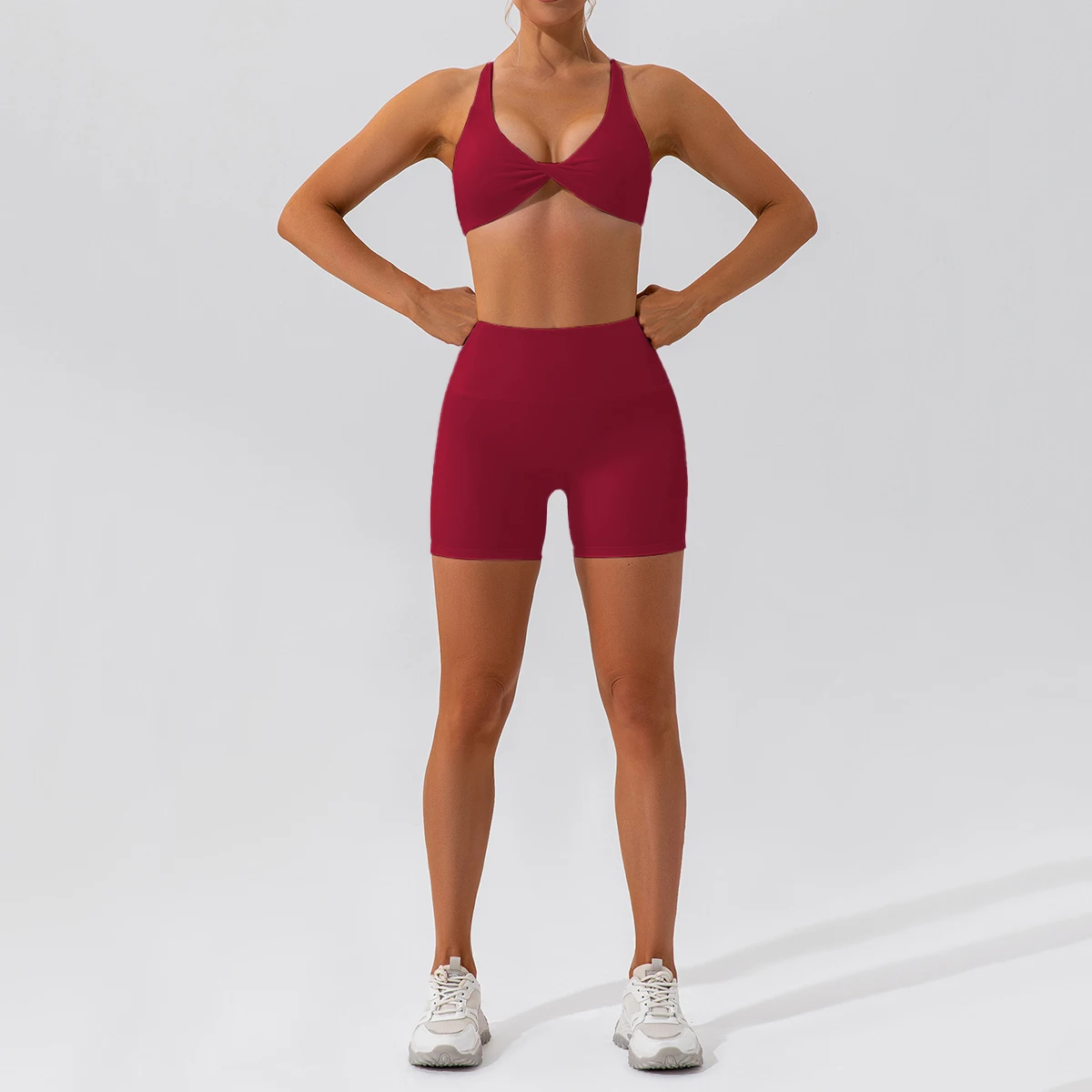 Ensemble de Pilates All Seasons – Short + Brassière – Image 7