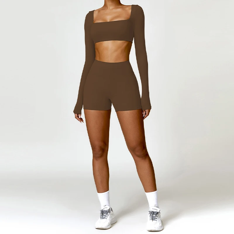 Ensemble de Pilates All Seasons – Short + Haut – Image 2