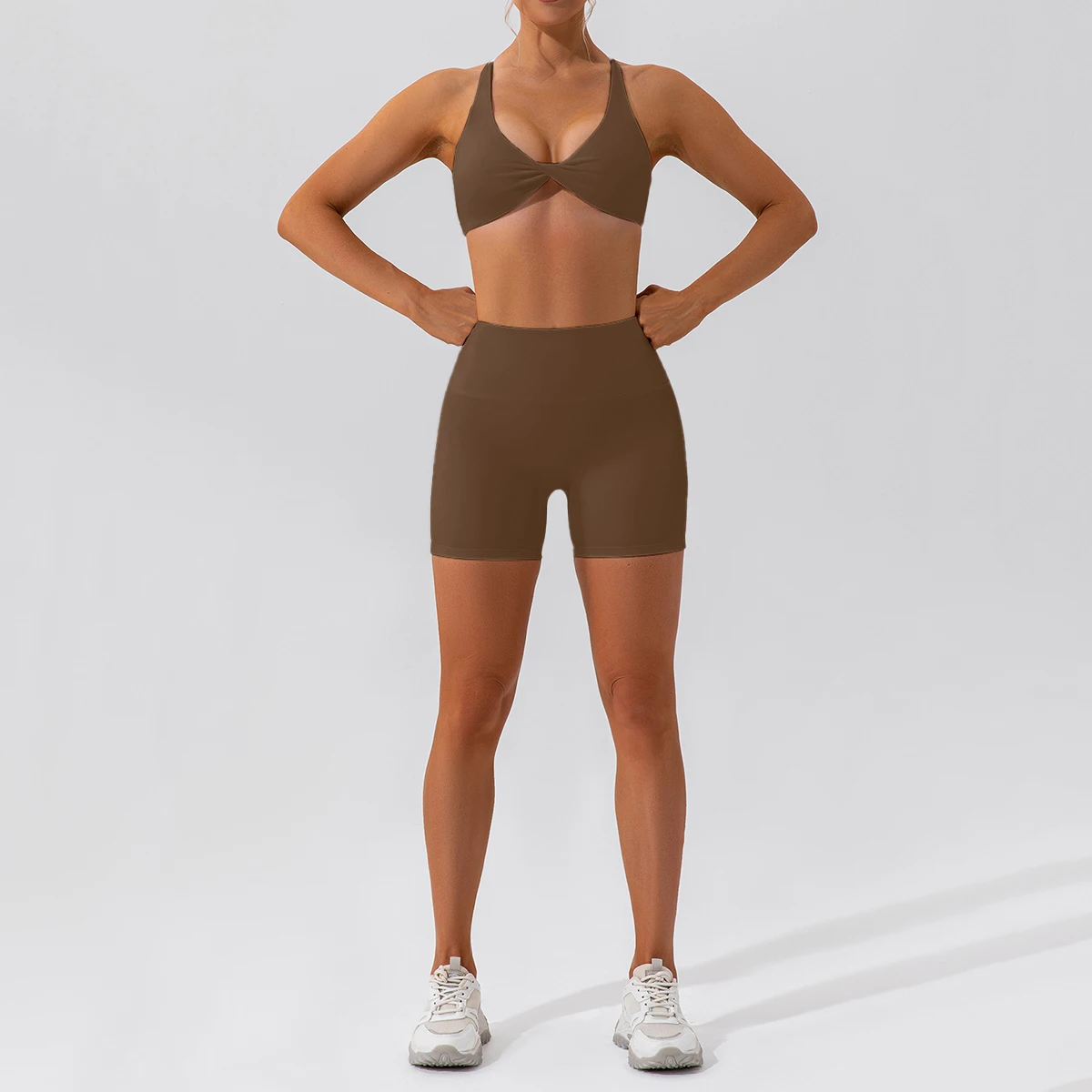 Ensemble de Pilates All Seasons – Short + Brassière – Image 2