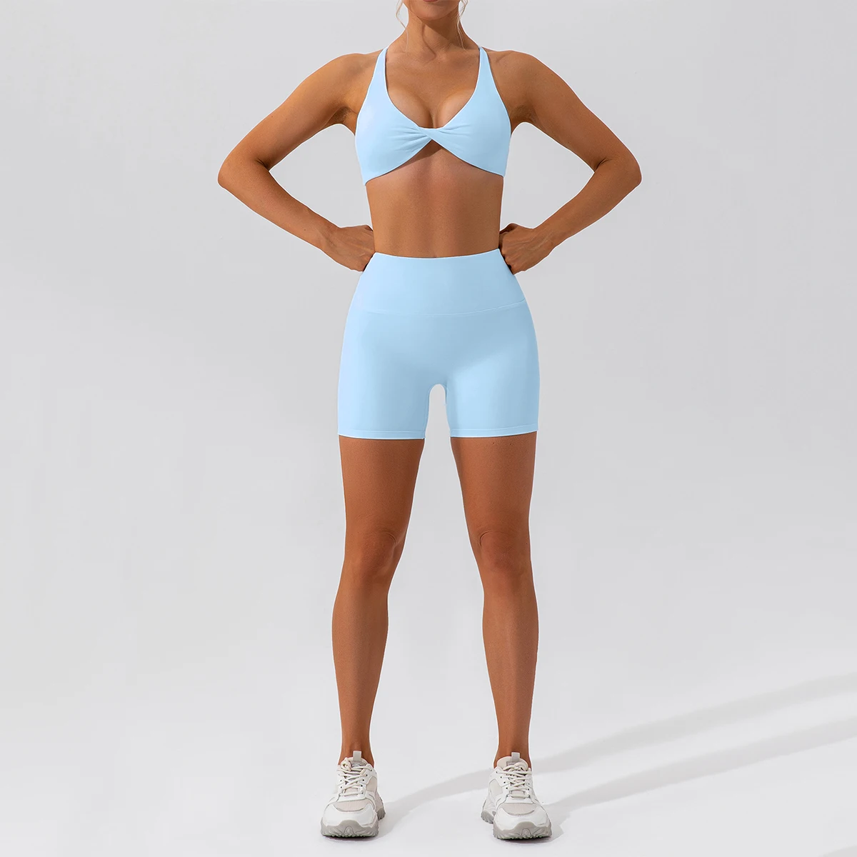 Ensemble de Pilates All Seasons – Short + Brassière – Image 6